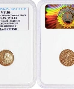 ⚙️ 🔄 1914 2 Anna | Calcutta Mint | Silver | Die Rotation Error | British India